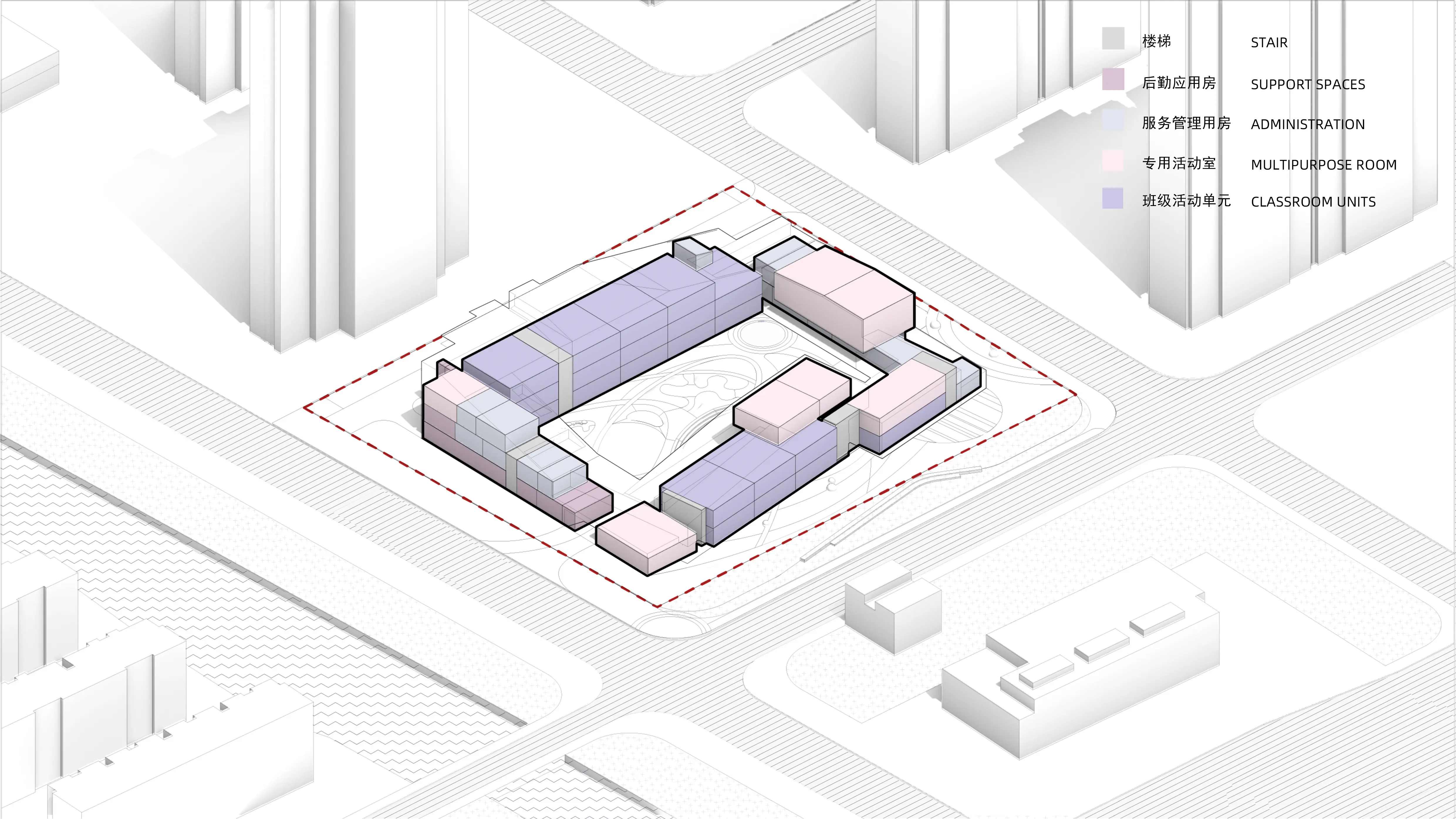 Block Kindergarten — climbing structure