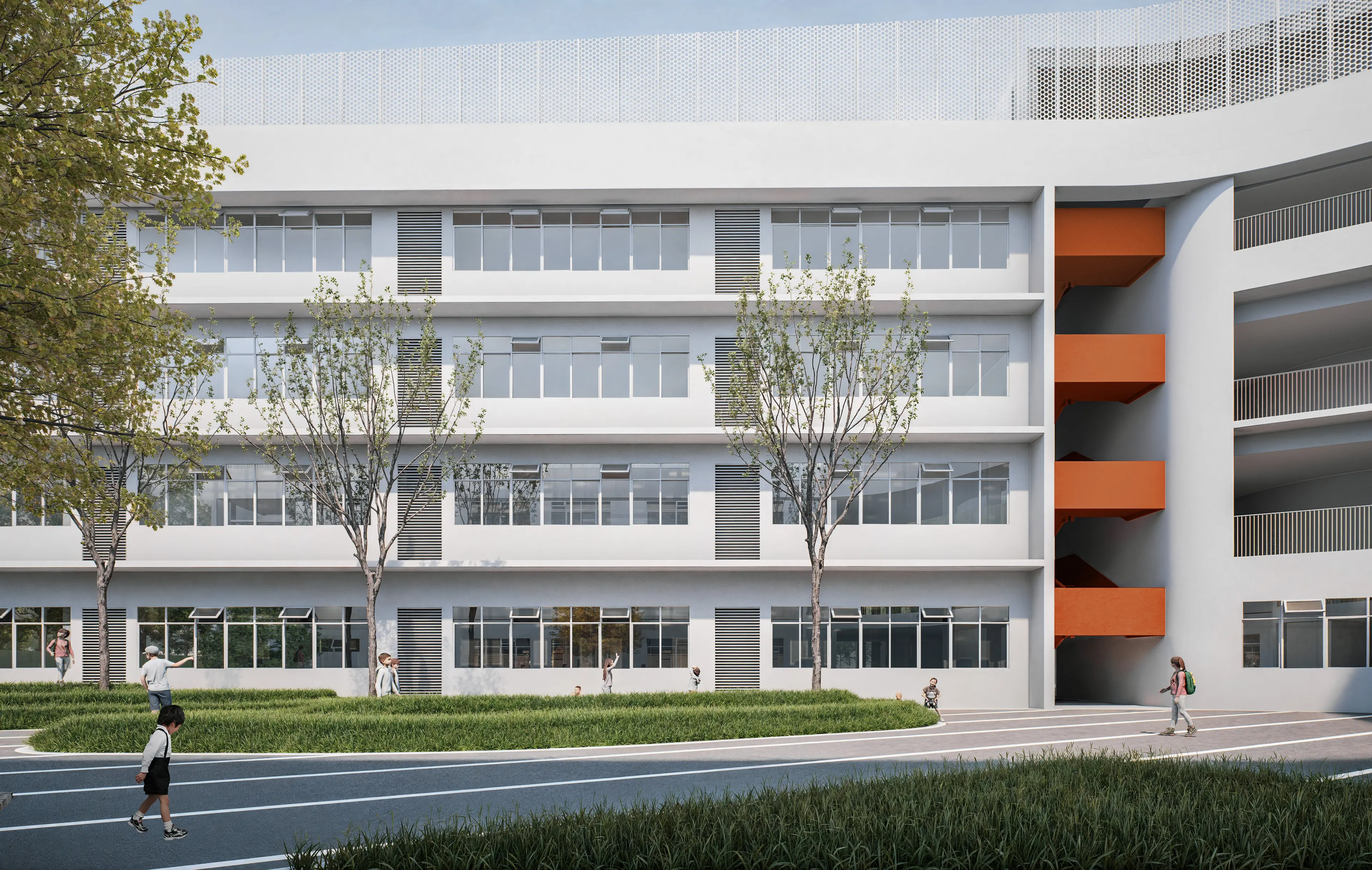 Cao Xin Elementary School — courtyard
