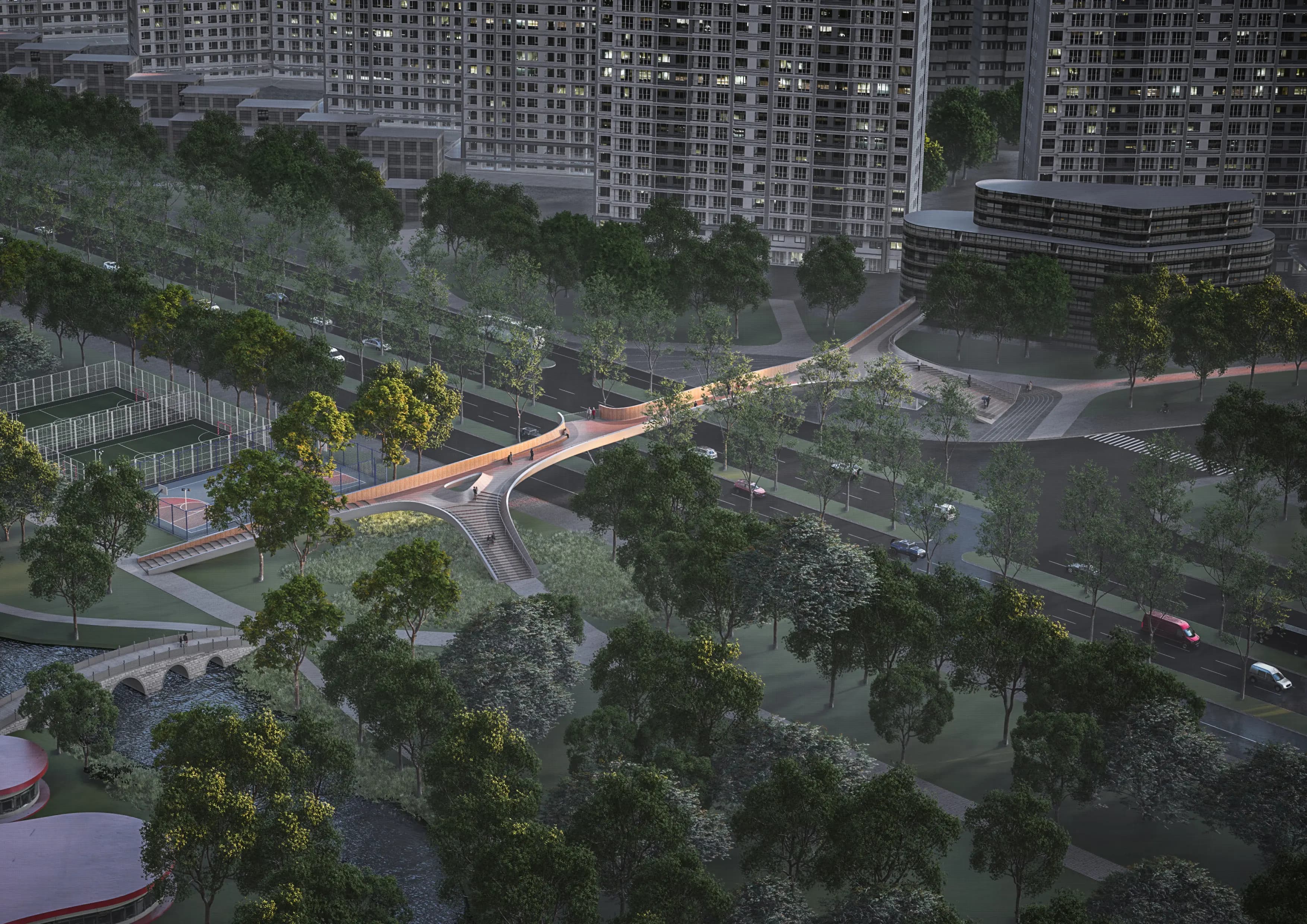 Flow Bridge — view