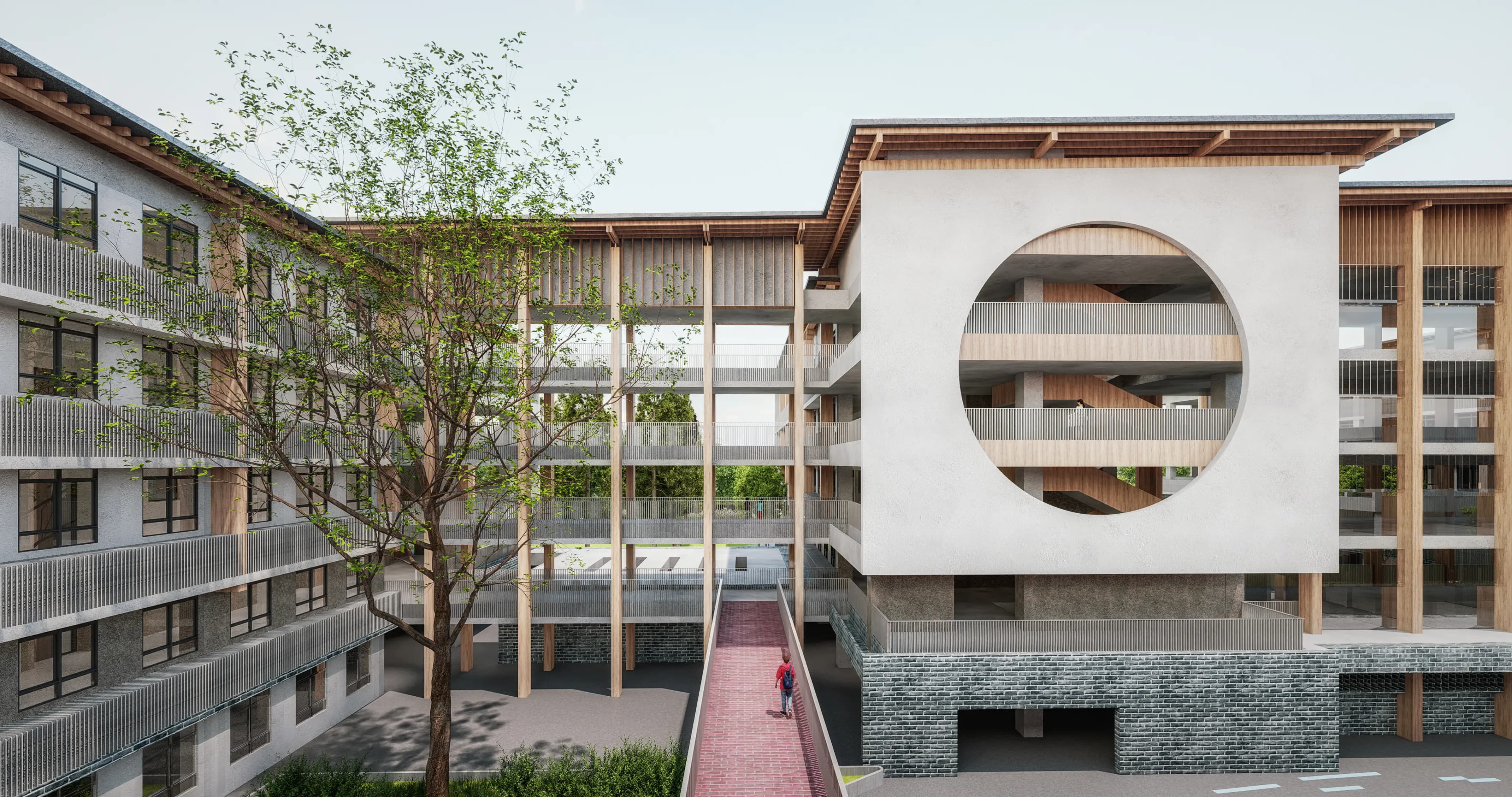 Jin Xi Middle School — facade