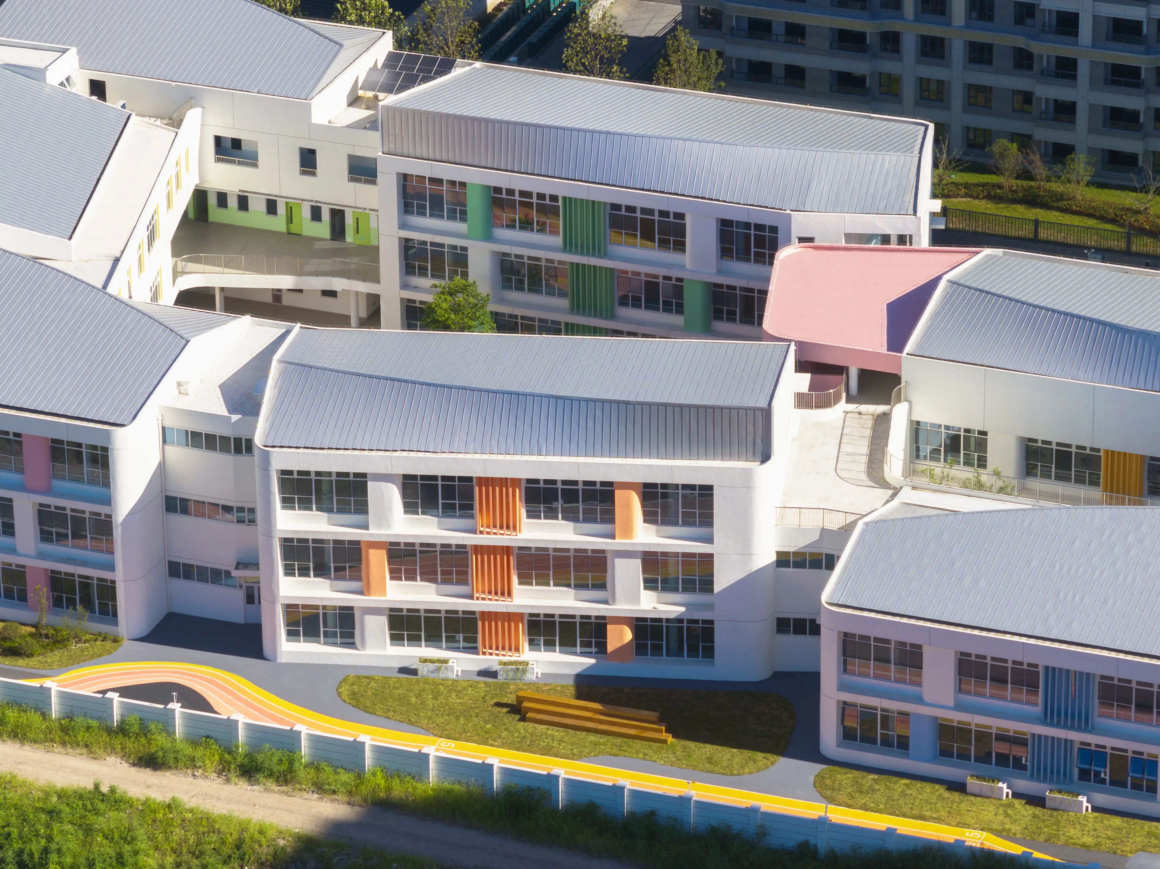 Sky Castle Kindergarten — aerial view