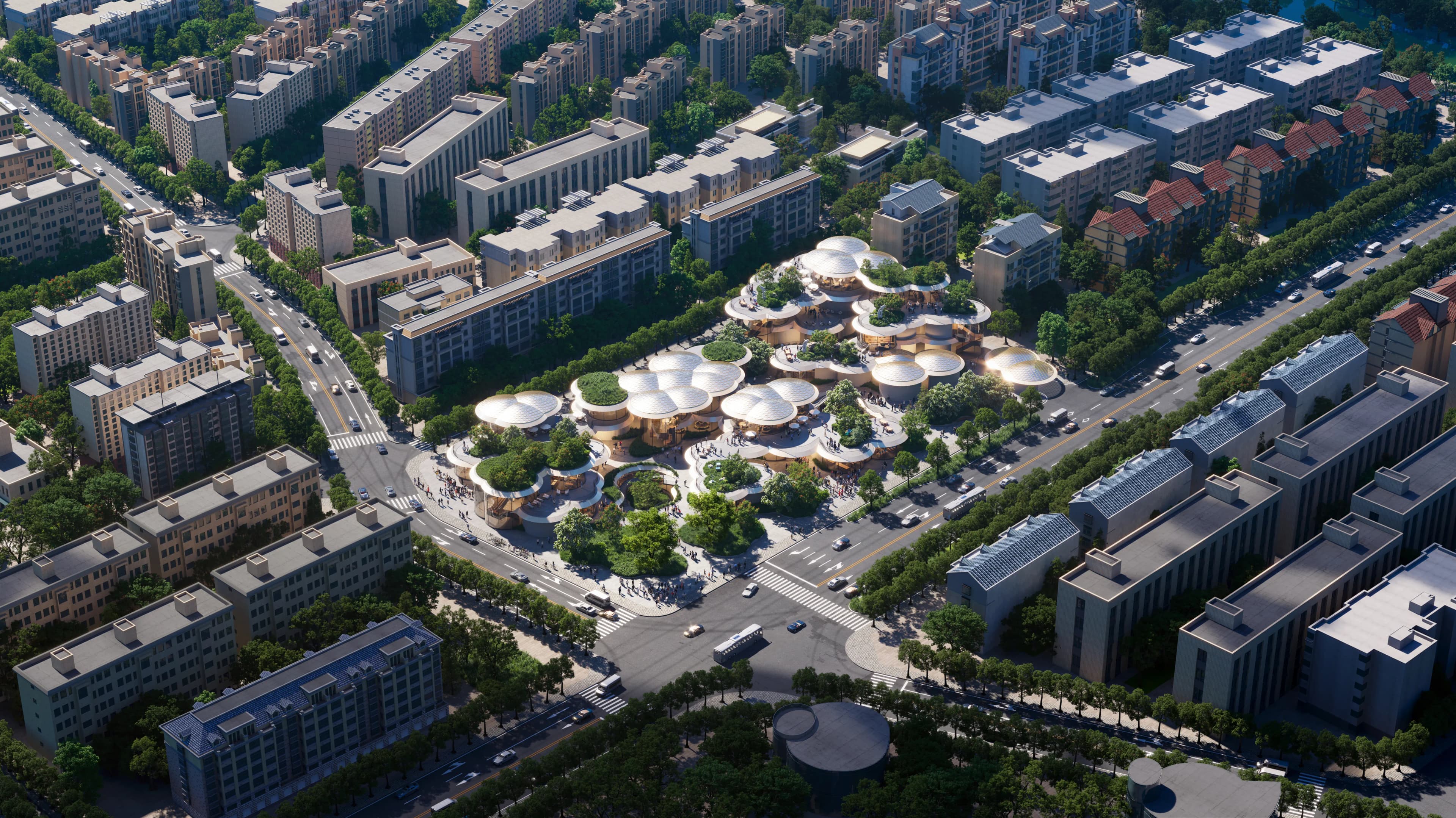 Snowball Blossom Museum — aerial view