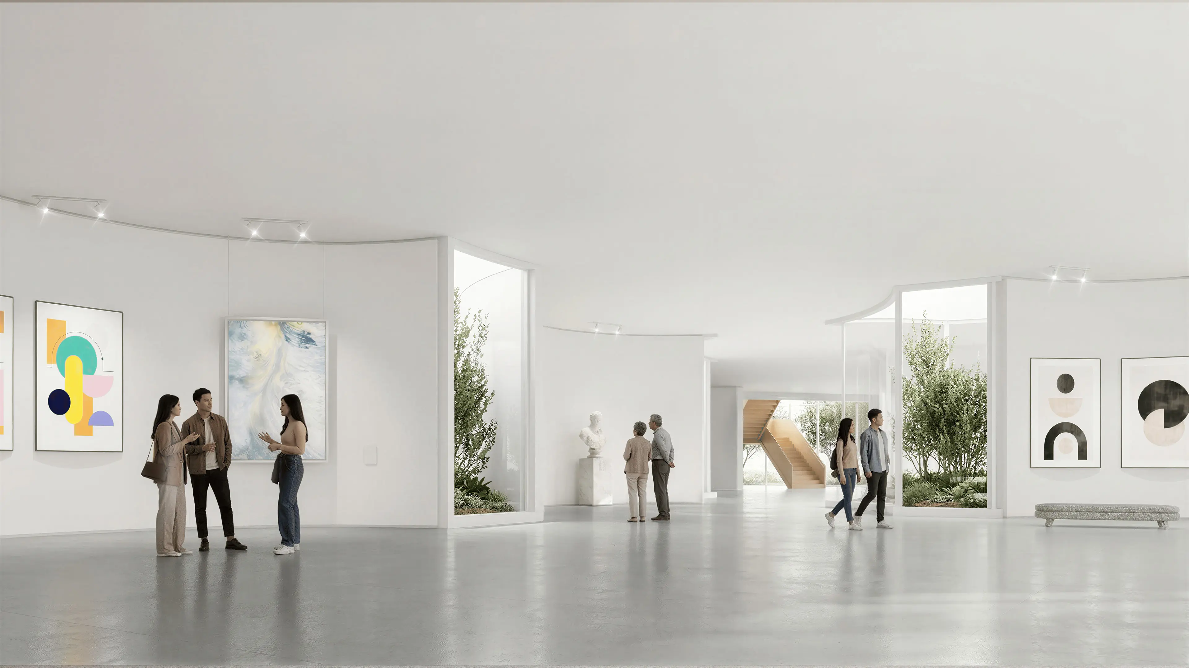 Snowball Blossom Museum — semi-outdoor walkways