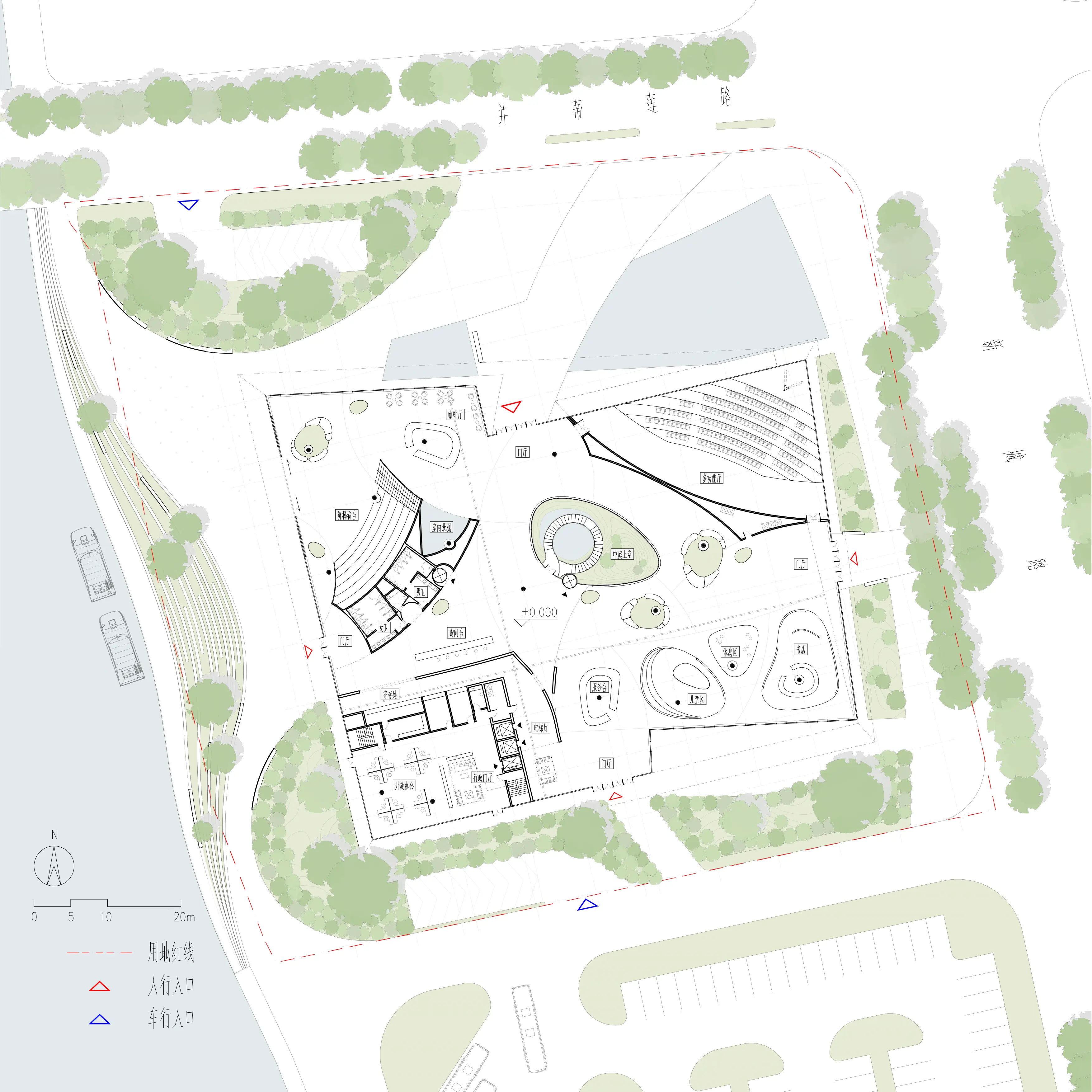 The Lotus — waterfront public plaza