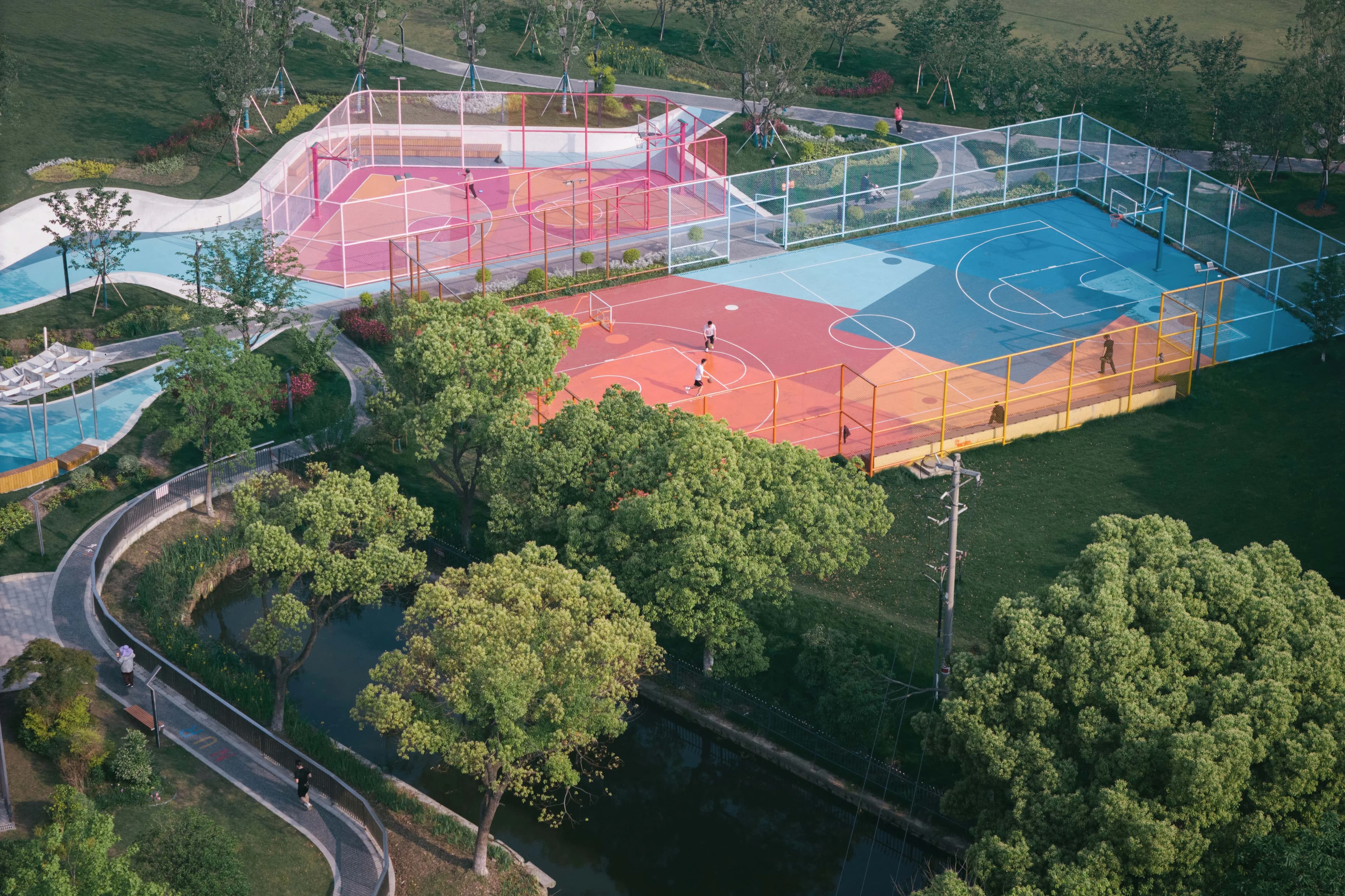 Vibrant Sports Park — detail