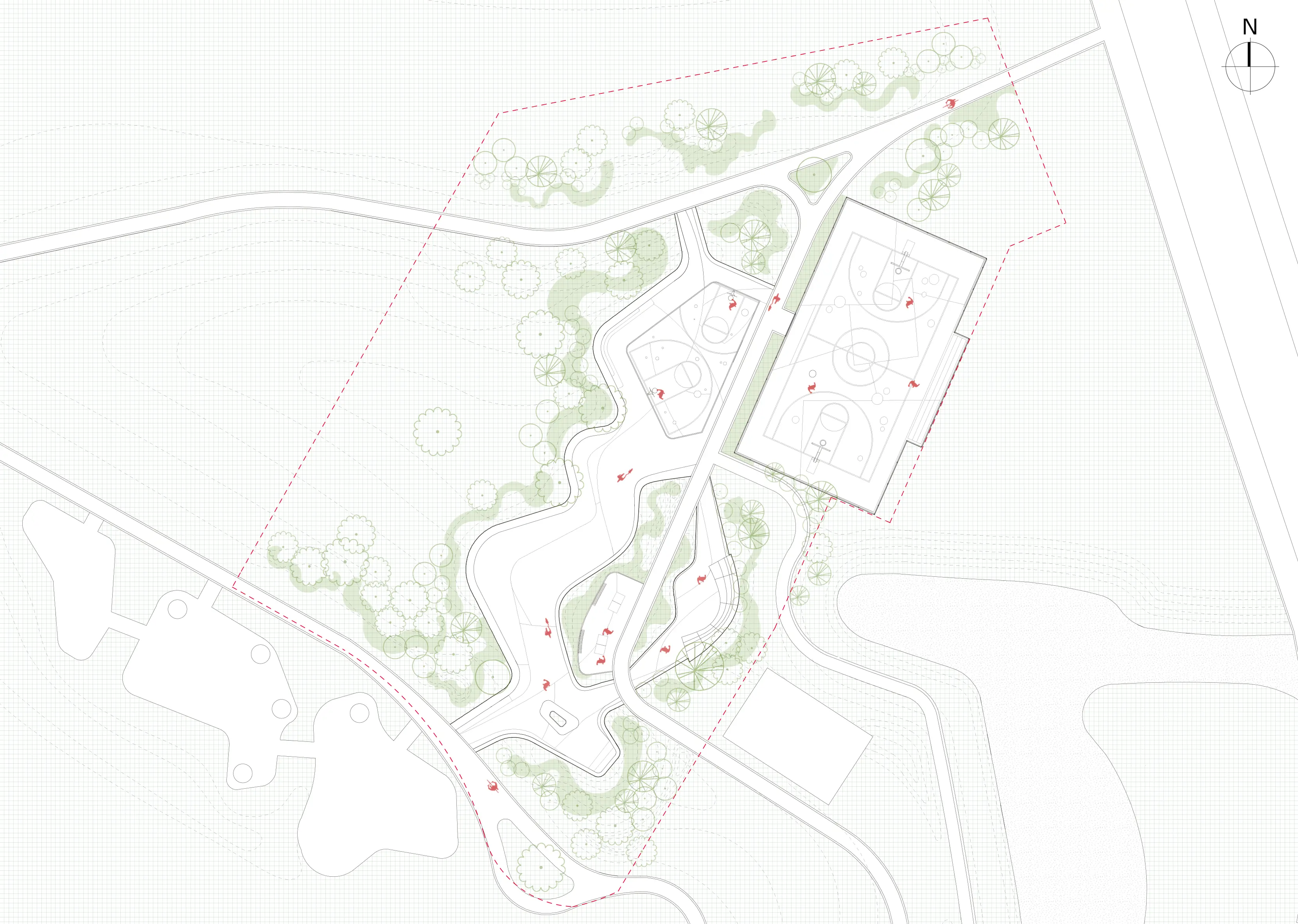 Vibrant Sports Park — overall aerial