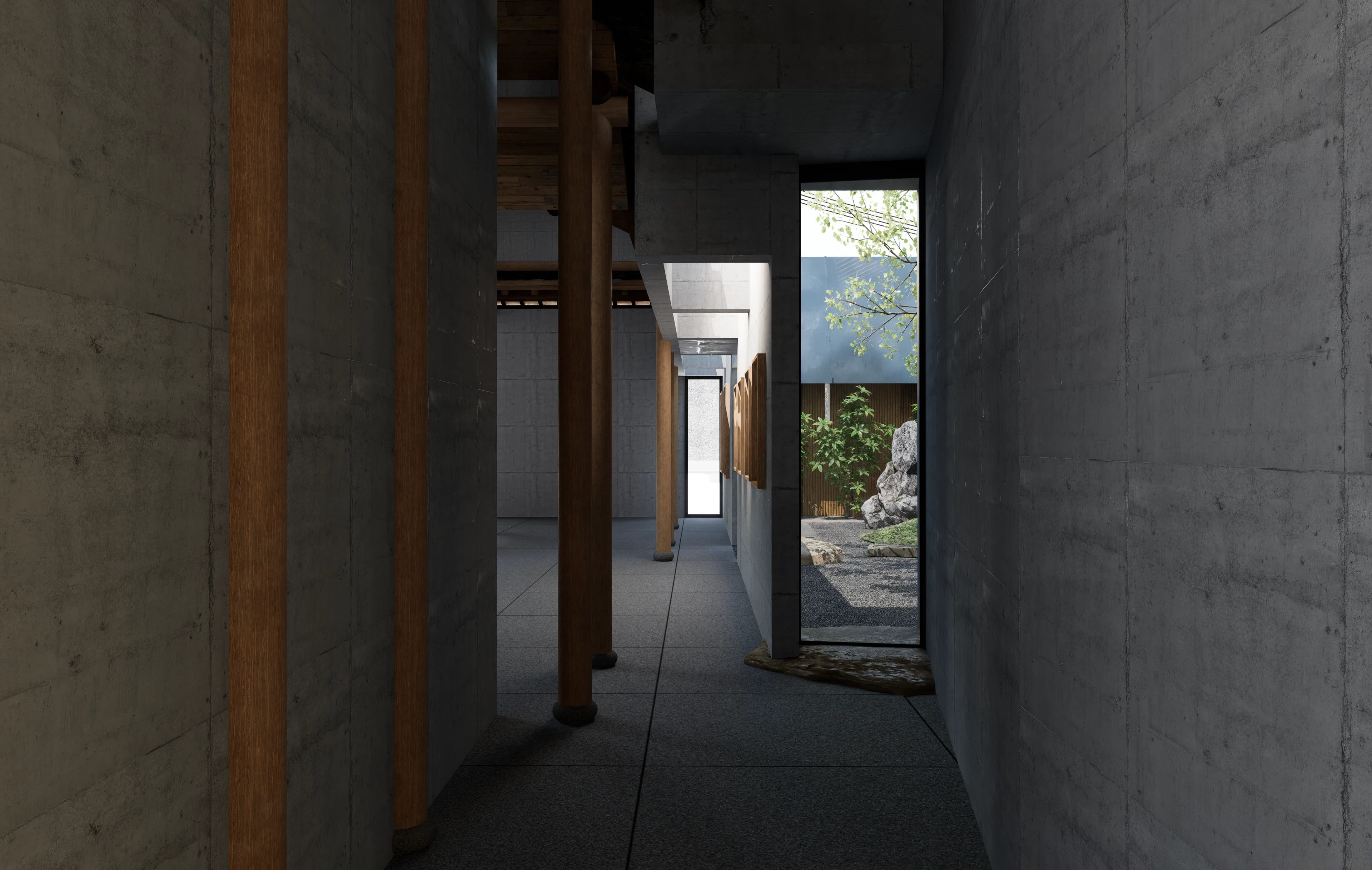 Zen House of Zhu Baochu — interior detail