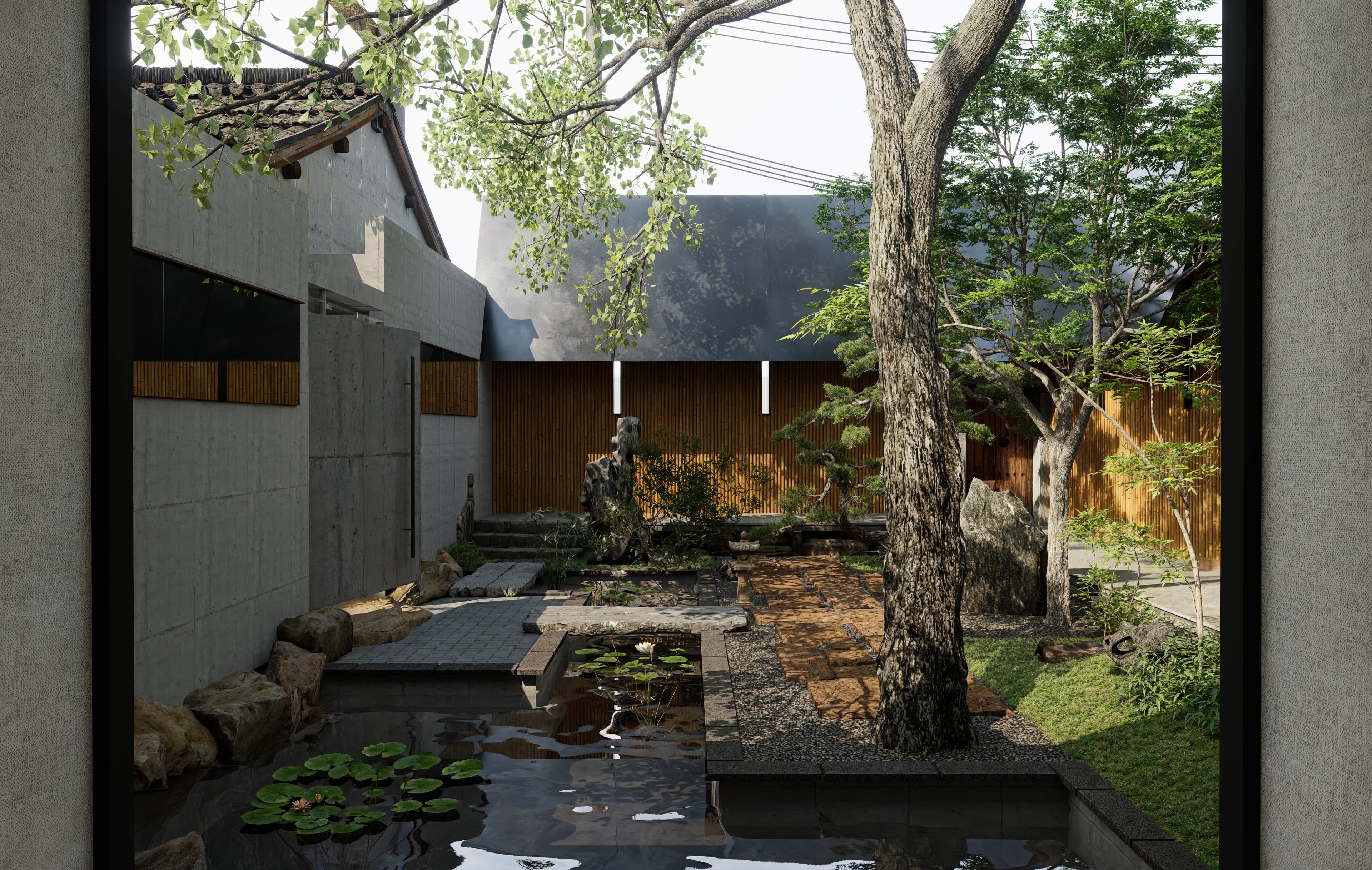 Zen House of Zhu Baochu — light and shadow