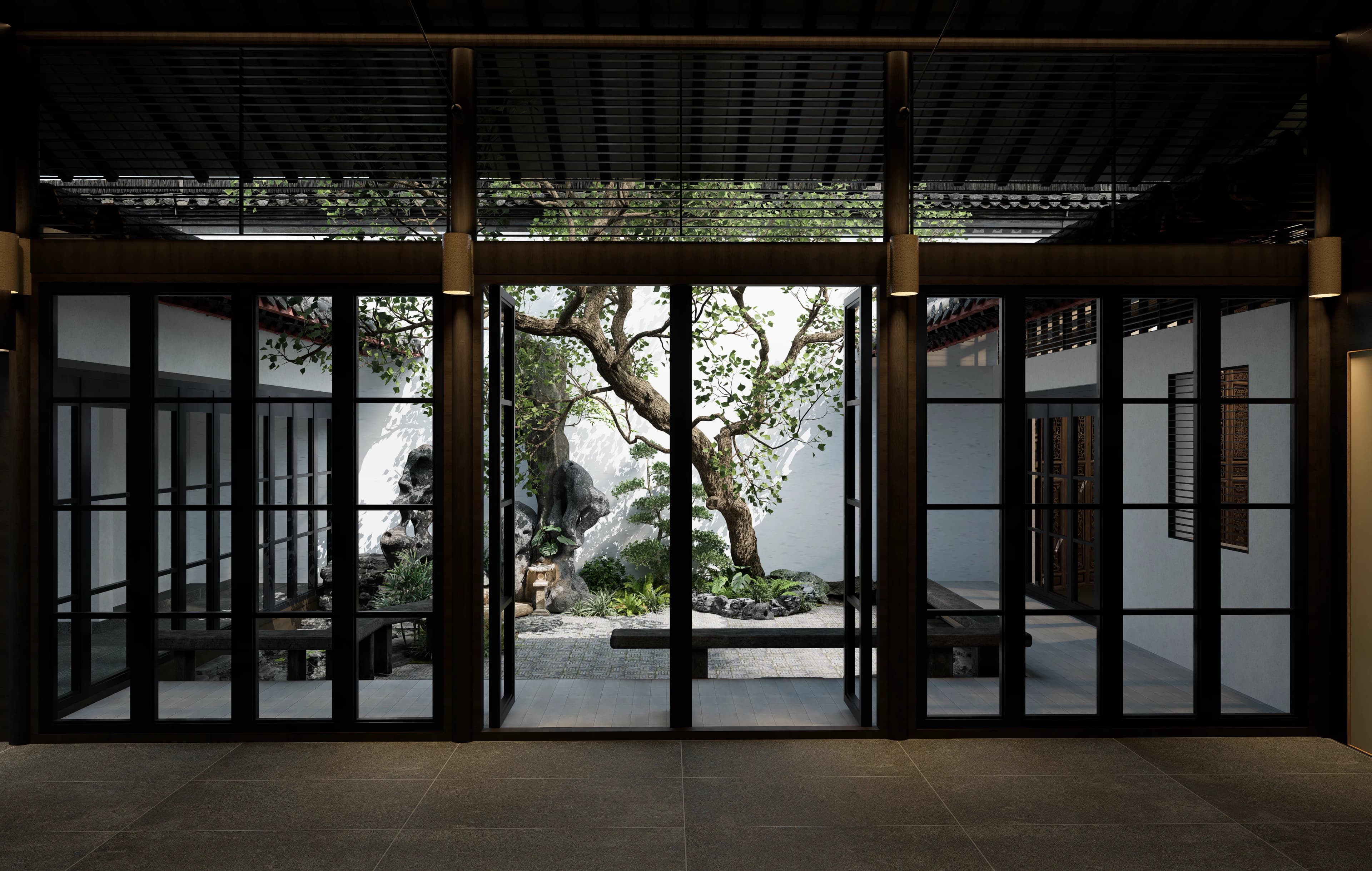 Zen House of Zhu Baochu — approach