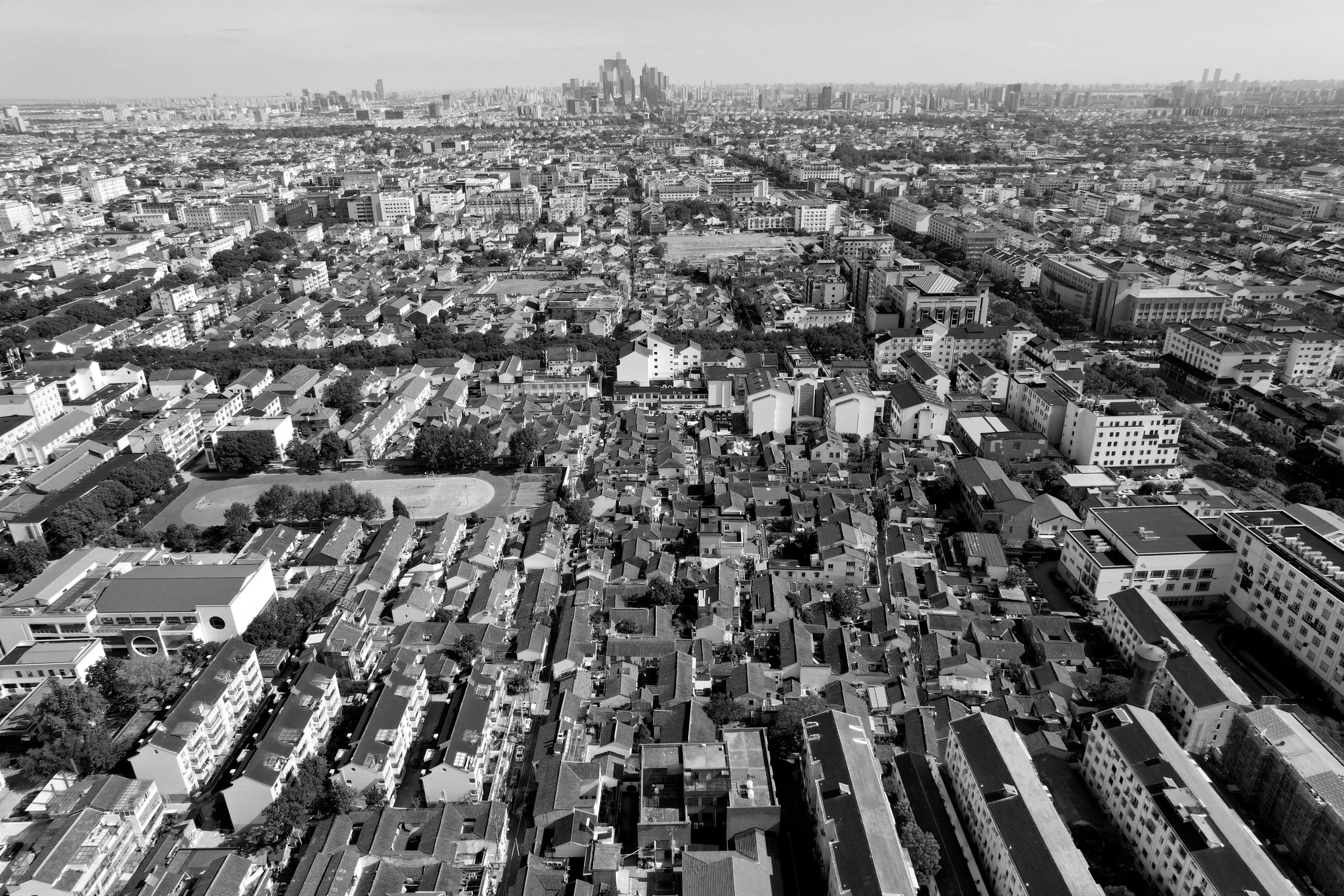 Zen House of Zhu Baochu — aerial view